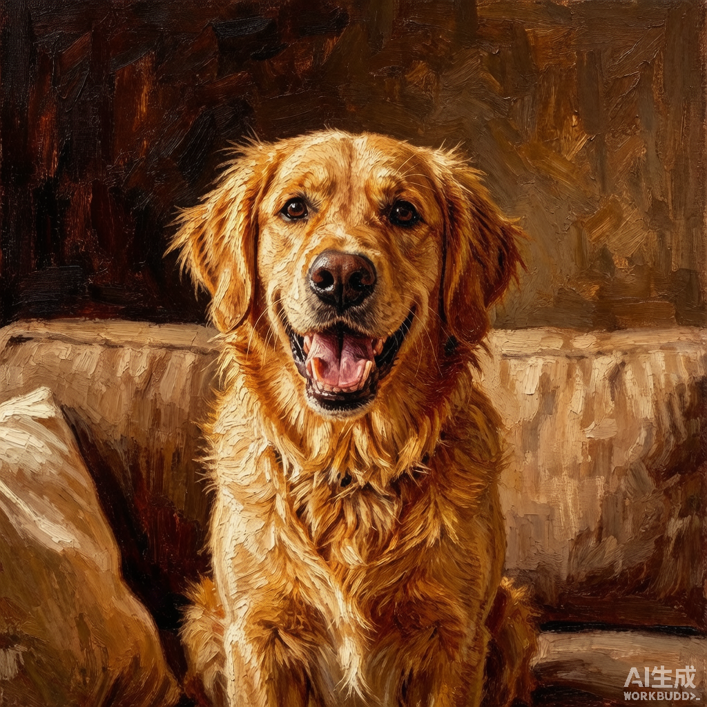 Pet oil painting